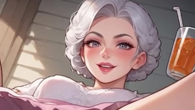 Aiwaifuloops: Pohled učitelky Waifu pro dospělé – Lavička se slunečnicovými šaty – detailní záběr...