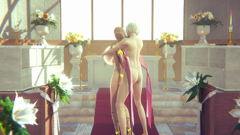 Wraith ward: Queen MILF with Big Boobs Has Sex in the Church -...