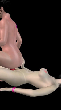 Animated 3D porn - asiatischer mann reitet strap-on-arsch von schönem mädchen