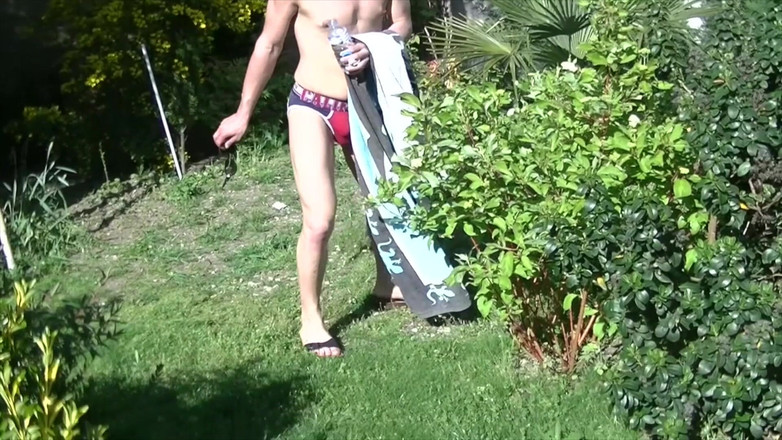 Ass slut fucked bareback: 2228 twink francés follada crudo al aire libre exhib en...