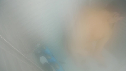 Mila Lewis: Shaving in a hot steamy shower (no audio)