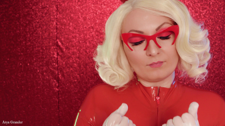 Arya Grander: Medical gloves fetish