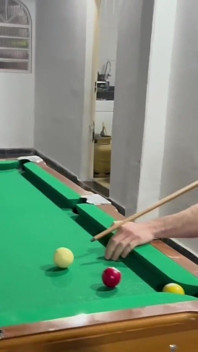 Sr Carmona and Victor Ferraz Playing Naked Billiards