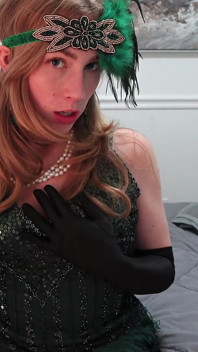 Stella Elle's Roaring '20s Instrucciones de masturbarse - primer plano - seducción espera!