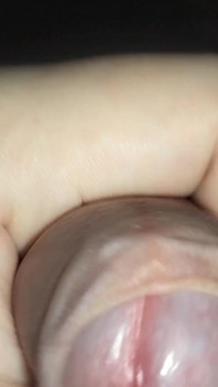 Close up Masturbation Uncut Cock and Cumshot
