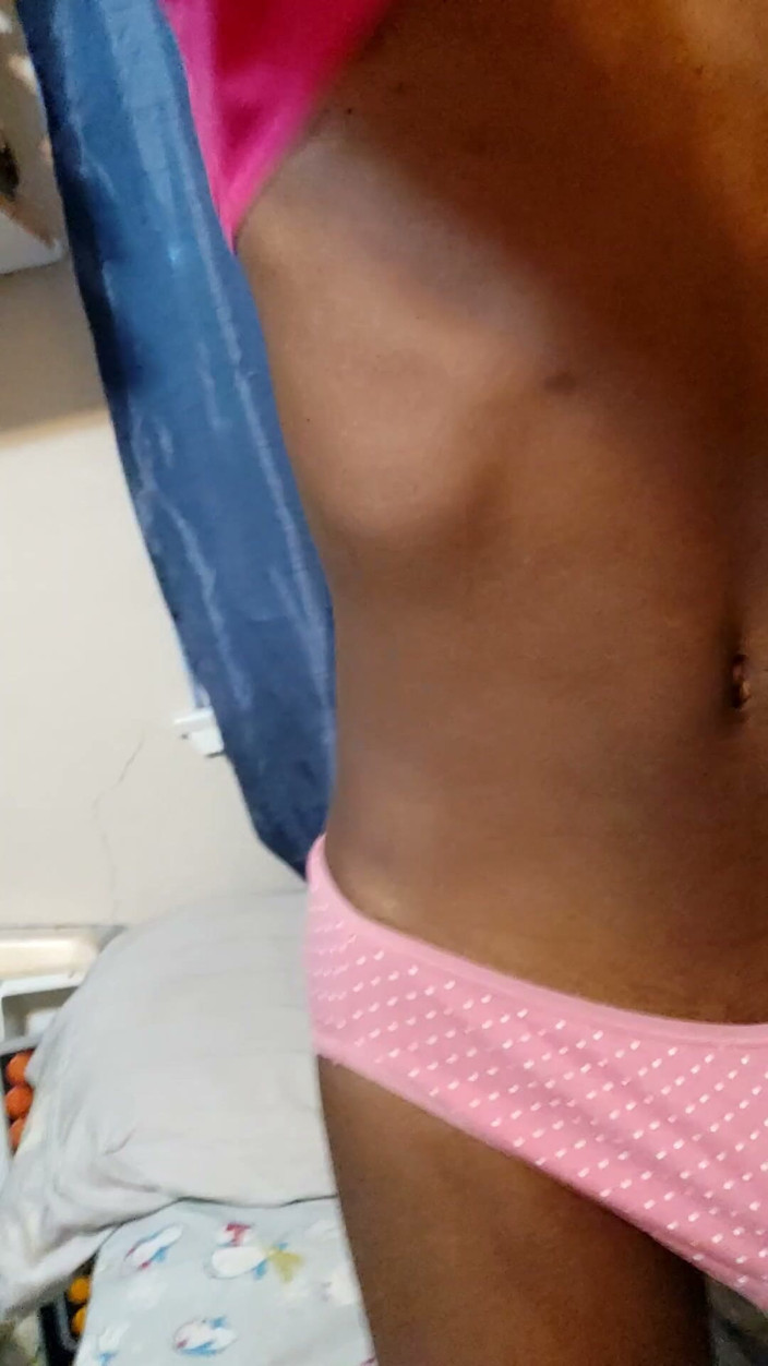 PawgrammerSocks: Black Femboy Shows You His Panties Bulge and Ass