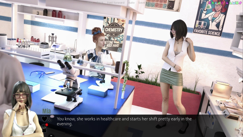 Porny Games: Jason muncrat bareng coeur de cochon - seks oral di laboratorium,...