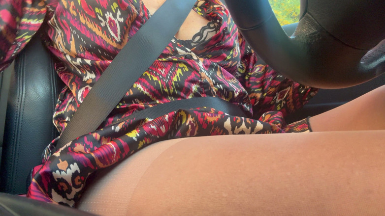 Step Mommy: Sexy Stepmom Drives Home and Teases Us with Her Big...