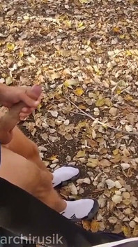 I Spied on a Straight Guy While He Was Jerking off His Huge Penis in the Car and Gave Him a Hand Job.