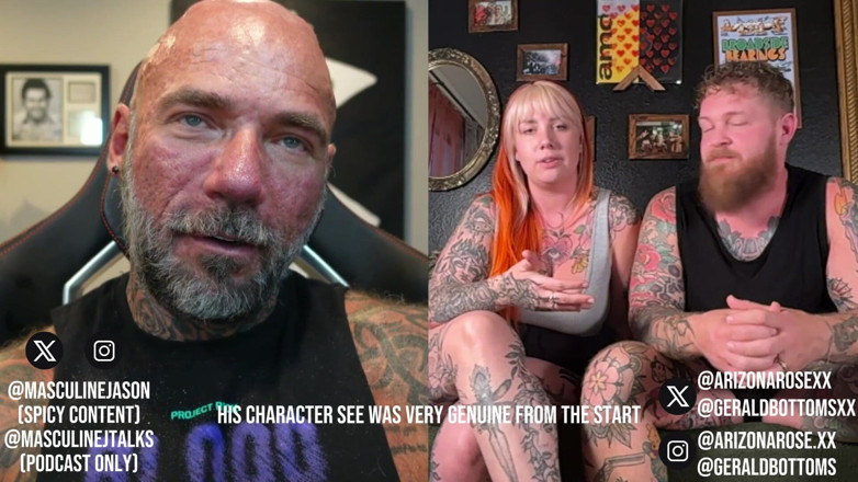 Raw and Uncensored with Masculine Jason: Porn Star Confessions - Arizona Rose und Gerald Bottoms (episode 207)