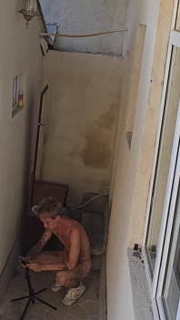 Backstage Caught a Guy with a Big Dick Looking at Me and Jerking off, Deepthroat Blowjob and Anal Fuck Part 1