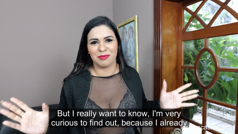 LesbianCasting: Rebeca Interviews a Black Girl Who Gives Her a Lot...