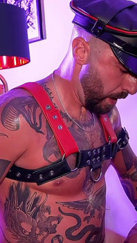 Leather Muscle Daddies Fuck. Huge Cumshot Facial