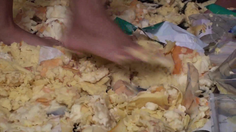 Foot Girls: Sluts Trampling Food in the Living Room