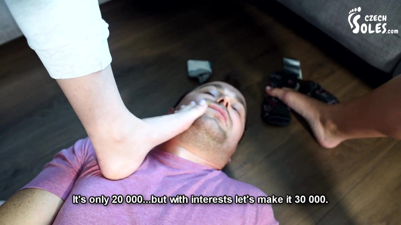 Czech Soles - foot fetish content: Double Foot Hold Back Domination, Trampling and Foot Smelling