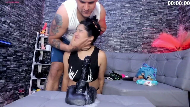 Valeska: Fucking Valezka Face with Dildo