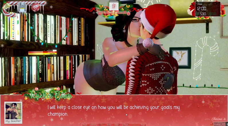 Cumming Gaming: Natale illimitato [gioco porno hentai di natale], ep.7. Fa diteggiatura il...