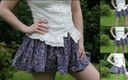 Horny vixen: Haley nosí moji minisukni venku