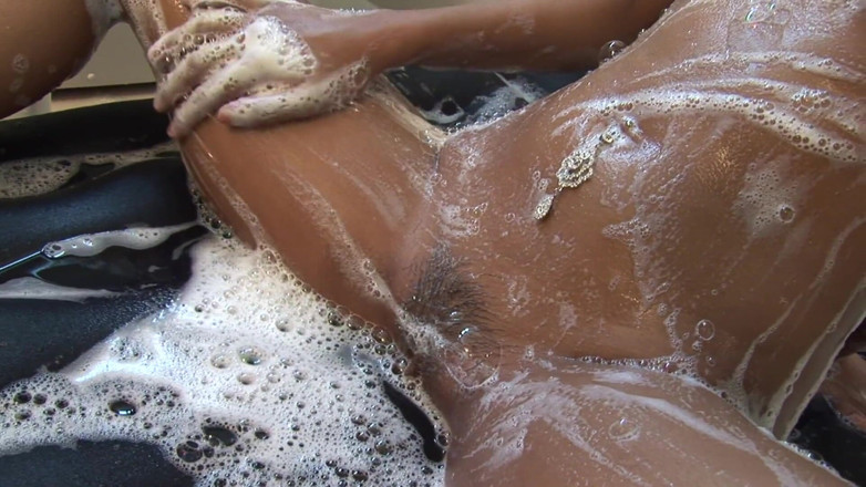 Asian Addiction: The beautiful Asian takes a bath and masturbates with her...