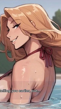 Mijn nieuwe vriendin [ Taboe hentai-spel ] Aflevering 52 Ik masseer mijn buurman voor mijn schoonmoeder in het zwembad!