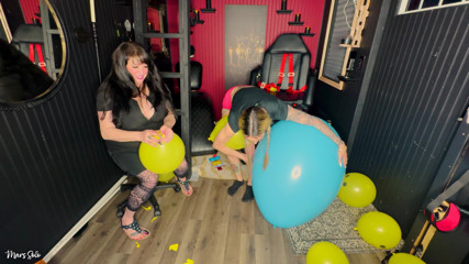 Mars solo: First Time Inflating and Popping Balloons: Mars Solo and Harmony
