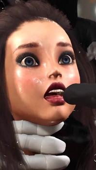 Máquina de foda de ficção científica! Androide masculino fode duro uma jovem morena sexy no laboratório