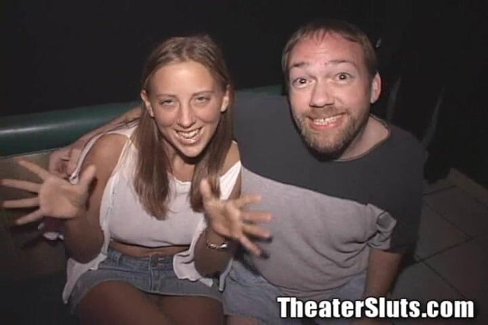 Theater Sluts: Happy Krysta Fake Tit Lispy Bitch Blowbang Circle Jerking Porno...