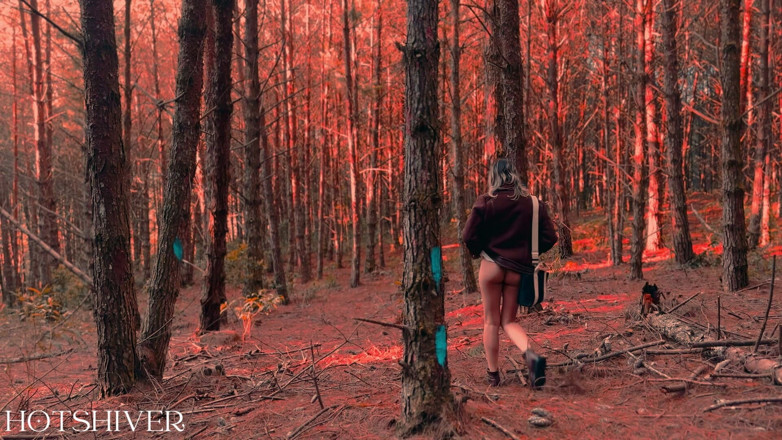 hotshiver: Справжній секс в лісі в кінці дня