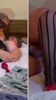 Nonna Carmen Succhia Il Cazzo, Gioco Enorme Dildo, Scopata a Pecorina