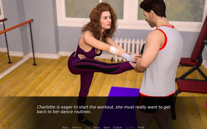 Dirty GamesXxX: Nursing înapoi la plăcere: exercițiu cu o fată sexy ep 12
