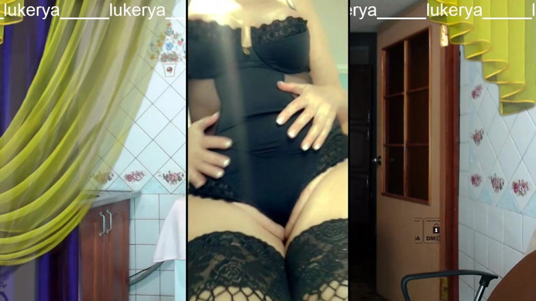 Lukerya: Urocza lukerya w średnim wieku rozgrzewa się z wesołym uśmiechem podczas...