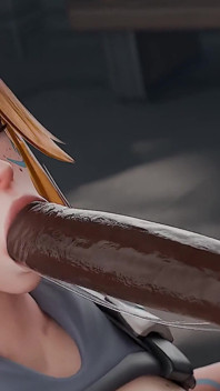 Freja Overwatch - Bankovní plán, který se pokazil BBC Deepthroat Creampie 3D