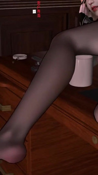 3D Sexy Blonde Slut Got Her Wet Pussy Fucked by Big Cock