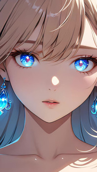 Soft Starlight, une jeune femme magnifique aux yeux brillants dans un style animé
