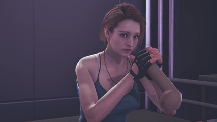 Waifu club 3D: Jill Valentine melancap zakar awak di muka