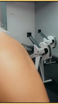 Wifey wird im fitnessstudio heiß und sexy