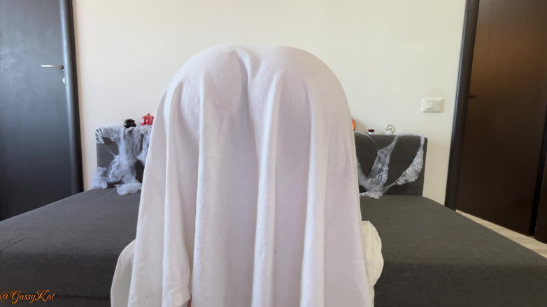 GassyKat: Ghost Farts: Haunted Gas Under the Sheet