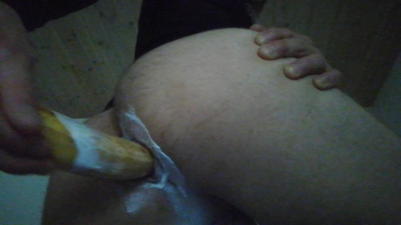 BDSM TS beginner: 엉덩이에 바나나를 따먹는 TS