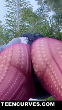 Booty jet black haired babe pounded hard