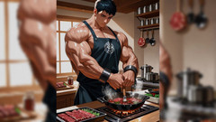 Erotic Man: Ai 근육 덩어리 요리