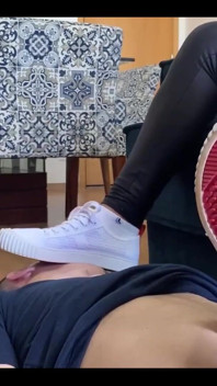 White Sneakers Shoe Worship and Shoejob