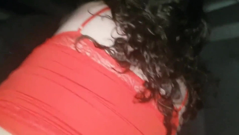 Real homemade BBW BBC porn: BBC Pounding My Ass Back Sit of My Car