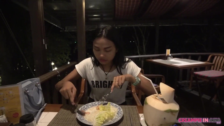 Creampie In Asia: She did not move for a while with creampie in...