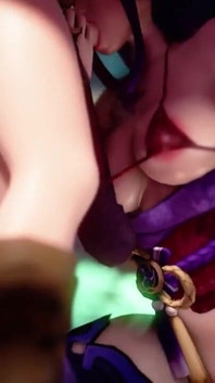 Raiden Shogun Baal Gives Aether a Blowjob in the Inazuma Forest Genshin Impact 3D Sex Animation
