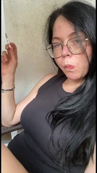 Chillout and Smoking Two Cigarettes of Course with My Two Naked Boob