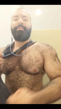 A Little Post Workout Nipple Play