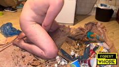 Forest-Whore: Moje hloupé prase # 6 líže odpadky