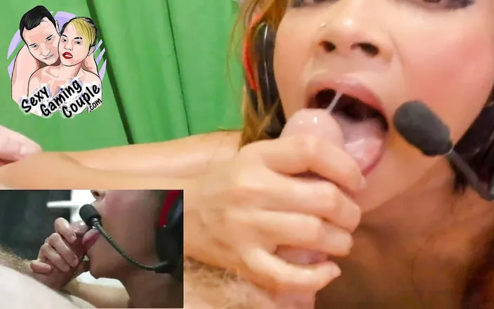 SexyGamingCouple: Cum in mouth blowjob from my hot Pinay MILF wife...