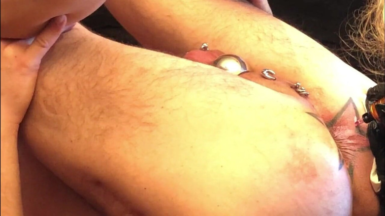 Dominatrix Frida: Asshole star tattoo