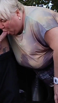 In a Public Park, I Fuck My Mother-in-law Doggy Style in Her Pussy, Then in Her Mouth and Cum Twice in a Minute